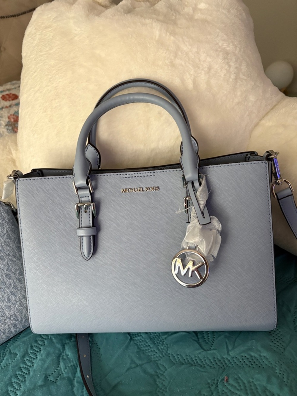 NWOT CHARLOTTE MICHAEL KORS 2 FOR 1 TOTE & MED BAG - Picture 3 of 16
